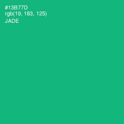 #13B77D - Jade Color Image