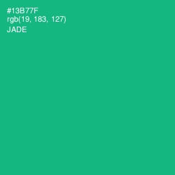 #13B77F - Jade Color Image