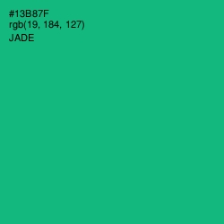 #13B87F - Jade Color Image