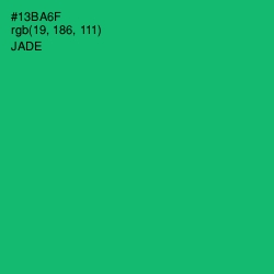 #13BA6F - Jade Color Image