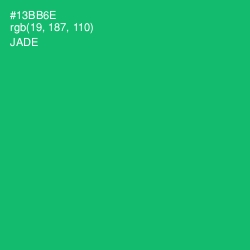 #13BB6E - Jade Color Image