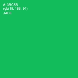 #13BC5B - Jade Color Image