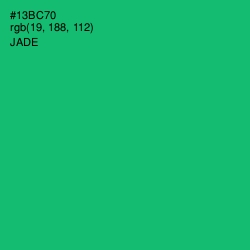 #13BC70 - Jade Color Image
