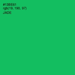 #13BE61 - Jade Color Image