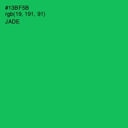 #13BF5B - Jade Color Image