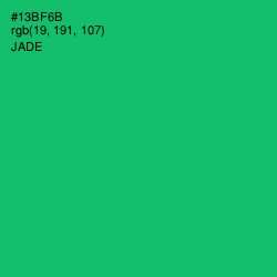 #13BF6B - Jade Color Image