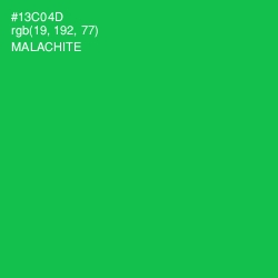 #13C04D - Malachite Color Image