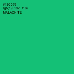 #13C076 - Malachite Color Image