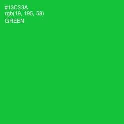 #13C33A - Green Color Image