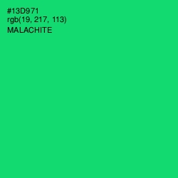 #13D971 - Malachite Color Image