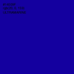 #14009F - Ultramarine Color Image