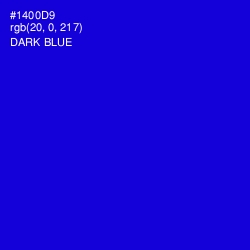 #1400D9 - Dark Blue Color Image