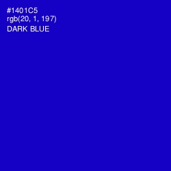 #1401C5 - Dark Blue Color Image