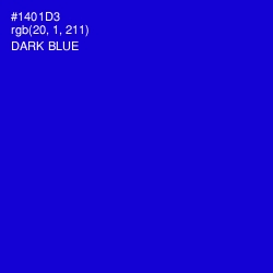 #1401D3 - Dark Blue Color Image