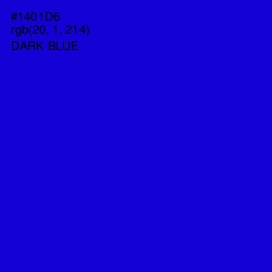 #1401D6 - Dark Blue Color Image