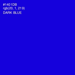 #1401DB - Dark Blue Color Image