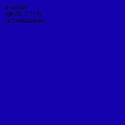#1402AF - Ultramarine Color Image