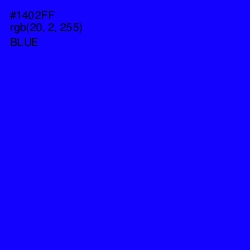 #1402FF - Blue Color Image