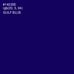 #14035E - Gulf Blue Color Image