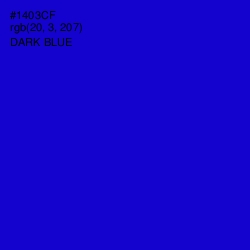 #1403CF - Dark Blue Color Image