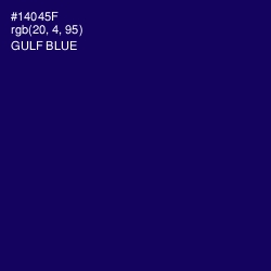#14045F - Gulf Blue Color Image