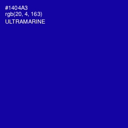 #1404A3 - Ultramarine Color Image