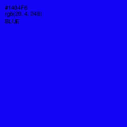 #1404F6 - Blue Color Image