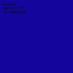 #14059D - Ultramarine Color Image