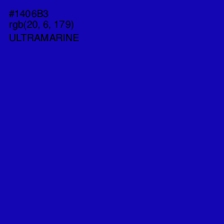 #1406B3 - Ultramarine Color Image