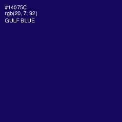 #14075C - Gulf Blue Color Image