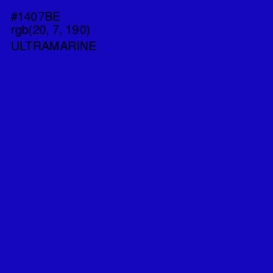 #1407BE - Ultramarine Color Image