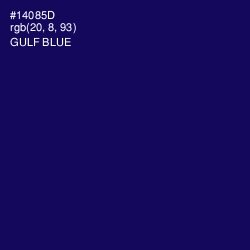 #14085D - Gulf Blue Color Image