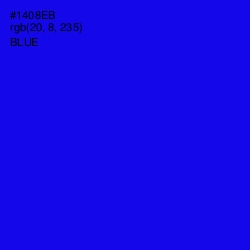 #1408EB - Blue Color Image