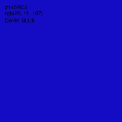 #140BC5 - Dark Blue Color Image