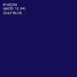 #140C54 - Gulf Blue Color Image
