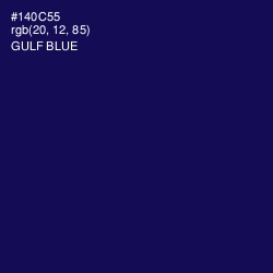 #140C55 - Gulf Blue Color Image