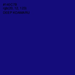#140C7B - Deep Koamaru Color Image