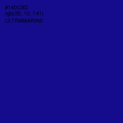 #140C8D - Ultramarine Color Image