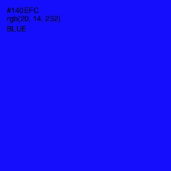 #140EFC - Blue Color Image