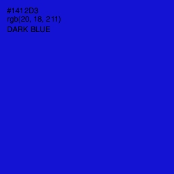 #1412D3 - Dark Blue Color Image