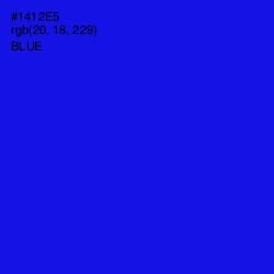 #1412E5 - Blue Color Image