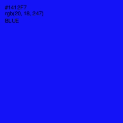 #1412F7 - Blue Color Image