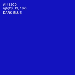 #1413C0 - Dark Blue Color Image
