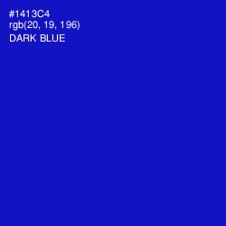 #1413C4 - Dark Blue Color Image