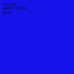 #1413E9 - Blue Color Image