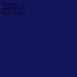 #14145C - Gulf Blue Color Image