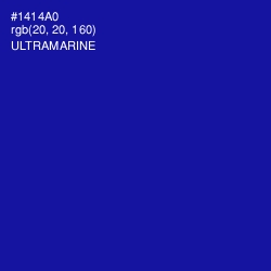 #1414A0 - Ultramarine Color Image