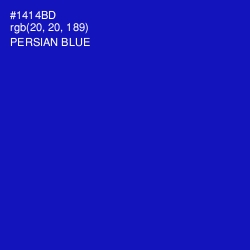 #1414BD - Persian Blue Color Image