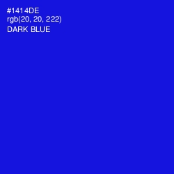 #1414DE - Dark Blue Color Image