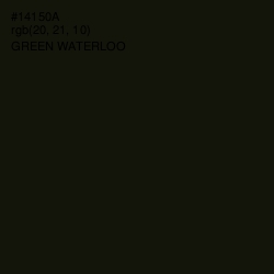 #14150A - Green Waterloo Color Image